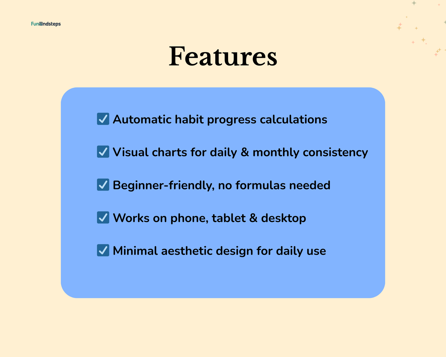 Habit Tracker – Google Sheets
