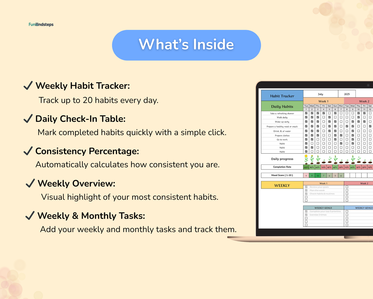 Habit Tracker – Google Sheets