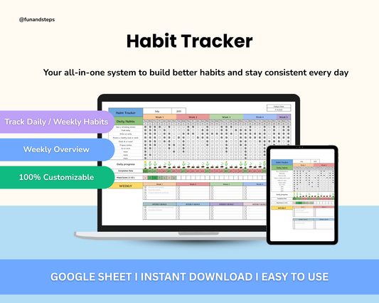 Habit Tracker – Google Sheets
