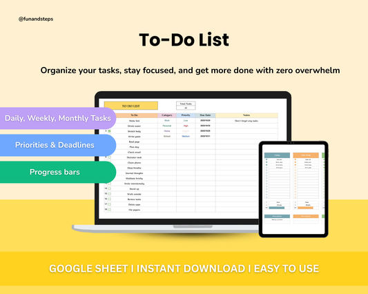 To-Do List Spreadsheet