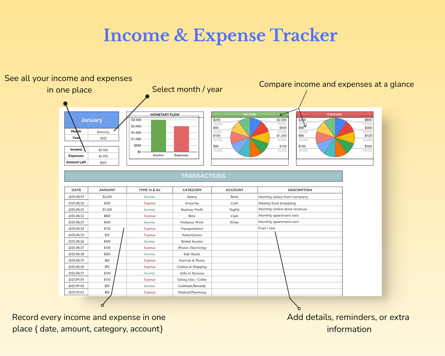 Income & Expense Tracker